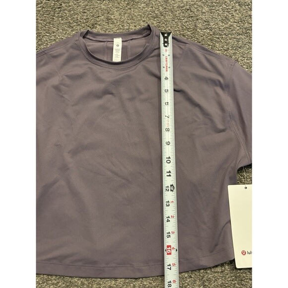 Lululemon Abrasion-Resistant Training Tee Size 0 Purple NWT - Picture 2 of 8